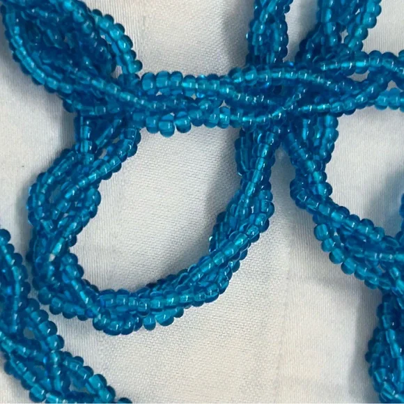 Vintage Hipster Colorful Beaded Cross body Purse Colorblock Pattern Squares - Picture 5 of 9